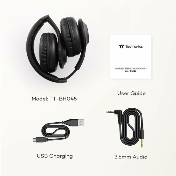 Bluetooth Headphones Bluetooth Headset With Dual 40 MM Drivers For Powerful - Picture 2 of 11